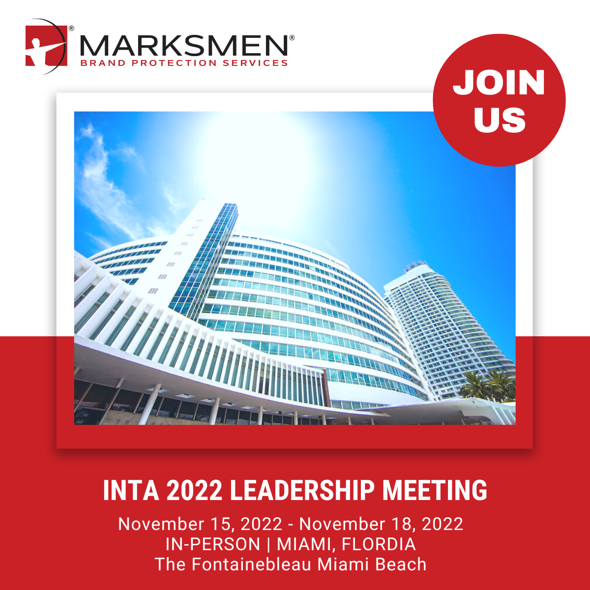 Marksmen to Attend INTA Leadership Meeting 2022 in Miami